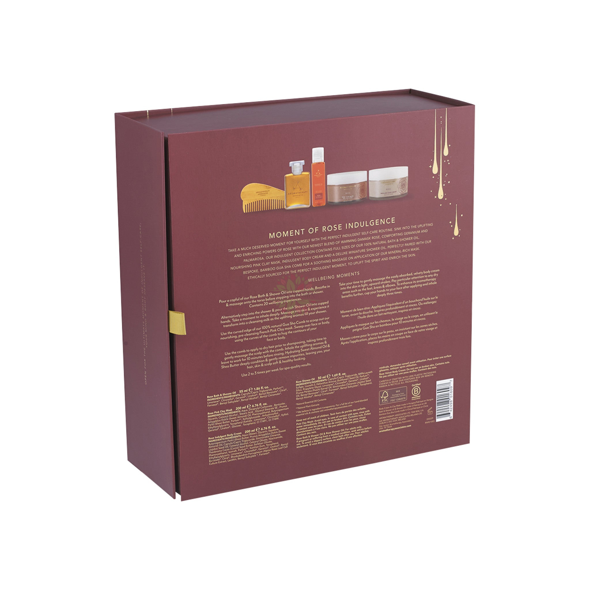 Caja de juegos de embalaje para el cuidado de la piel plegable en forma de libro de lujo